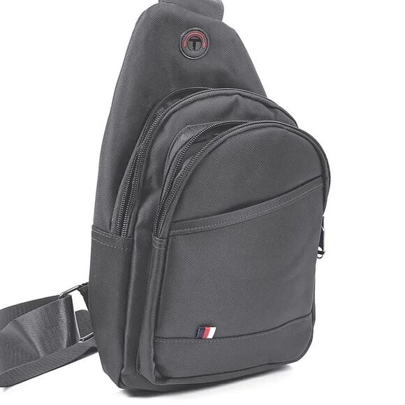 Westend Grey Nylon Unisex Crossbody Sling Bag NWOT - Picture 2 of 12